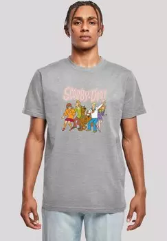 Футболка с принтом Scooby Doo Classic Group F4NT4STIC, цвет heather grey