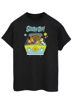 Футболка с принтом Scooby Doo Mystery Machine Group ABSOLUTE CULT, черный
