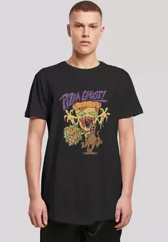 Футболка с принтом SCOOBY DOO PIZZA GHOST GEIST F4NT4STIC, черный