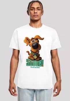 Футболка с принтом SCOOBY DOO PUPPY SCOOBY F4NT4STIC, цвет white