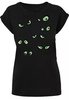 Футболка с принтом SCOOBY DOO SCARY EYES F4NT4STIC, черный