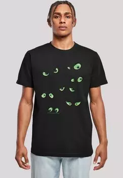 Футболка с принтом SCOOBY DOO SCARY EYES F4NT4STIC, черный