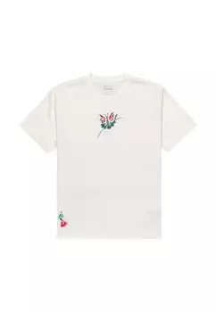 Футболка с принтом SCORCHED RVCA, белый