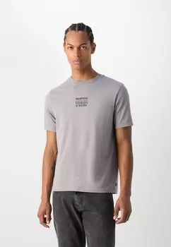 Футболка с принтом Scotch & Soda, светло-серый