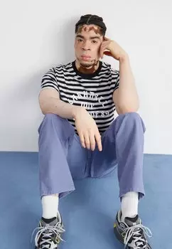 Футболка с принтом SCOTTY ATHLETIC Carhartt WIP, цвет black/sonic silver