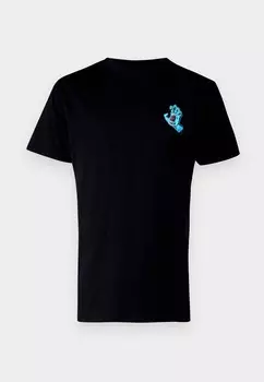 Футболка с принтом SCREAMING HAND UNISEX Santa Cruz, черный