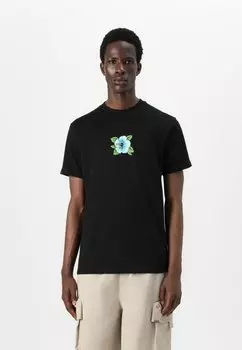 Футболка с принтом SCREAMING HIBISCUS FRONT UNISEX Santa Cruz, черный