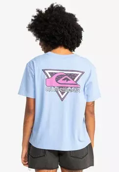 Футболка с принтом SCREEN SS Quiksilver, цвет hydrangea