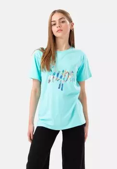 Футболка с принтом SCRIPT Hype, цвет mint