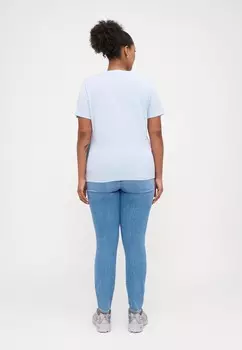 Футболка с принтом SCRIPT Tommy Hilfiger Curve, светло-голубой