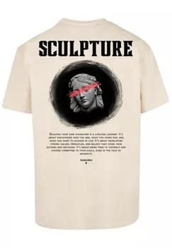 Футболка с принтом SCULPTURE F4NT4STIC, песочный