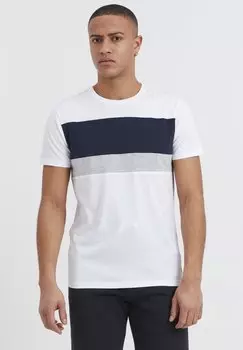 Футболка с принтом Sdsascha Solid, цвет wei/dunkelblau