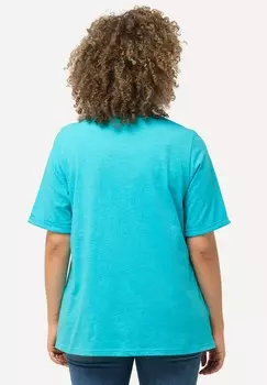 Футболка с принтом SEA YOU SOON SHORT SLEEVE GRAPHIC Ulla Popken, синий