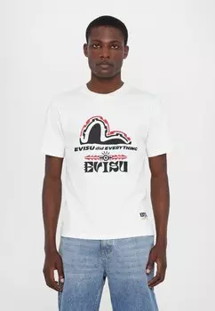 Футболка с принтом SEAGULL TEE Evisu, белый