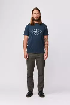 Футболка с принтом SEASIDE Makia, синий