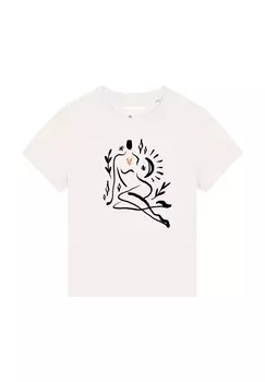 Футболка с принтом SELF LOVE watapparel, белый