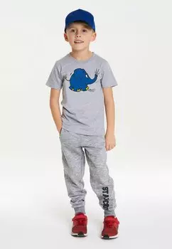 Футболка с принтом SENDUNG MIT DER MAUS ELEFANT TR LOGOSHIRT, цвет grau meliert