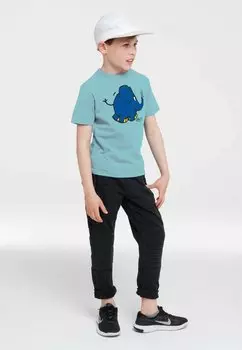 Футболка с принтом SENDUNG MIT DER MAUS ELEFANT TR LOGOSHIRT, цвет hellblau