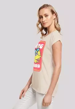 Футболка с принтом SESAMSTRASSE BILBO BIG BIRD STICKER F4NT4STIC, песочный