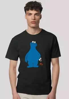 Футболка с принтом SESAMSTRASSE COOKIE THIEF F4NT4STIC, черный