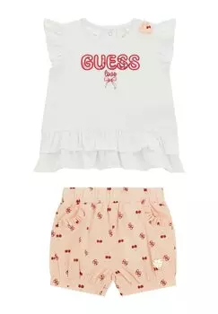 Футболка с принтом SET Guess, белый