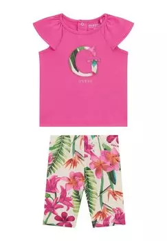 Футболка с принтом SET Guess, сиреневый