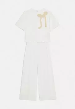 Футболка с принтом SET Il Gufo, слоновая кость