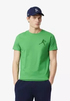 Футболка с принтом SET Lacoste Sport, зеленый