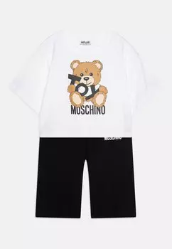 Футболка с принтом SET MOSCHINO, белый