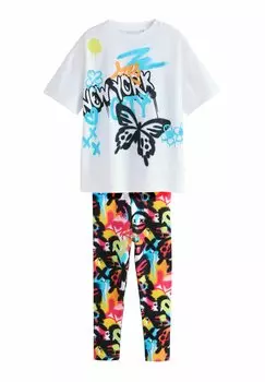 Футболка с принтом SET Next, белый