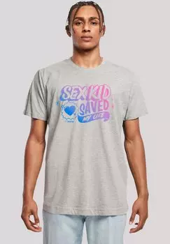 Футболка с принтом SEX EDUCATION BLEND NETFLIX TV SERIES F4NT4STIC, серый