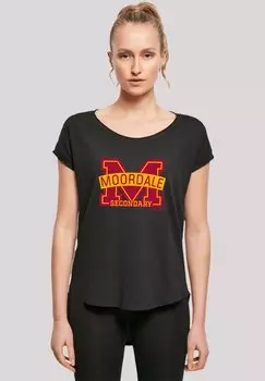 Футболка с принтом SEX EDUCATION MOORDALE CRACKED M LOGO2 NETFLIX TV SERIES F4NT4STIC, черный