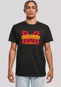Футболка с принтом SEX EDUCATION MOORDALE CRACKED M LOGO2 NETFLIX TV SERIES F4NT4STIC, черный