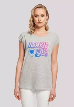 Футболка с принтом SEX EDUCATION SEX KID BLEND NETFLIX TV SERIES F4NT4STIC, серый
