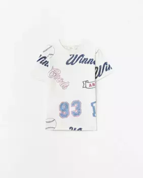 Футболка с принтом Sfera, белый