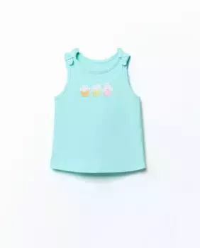 Футболка с принтом Sfera, бирюзовый