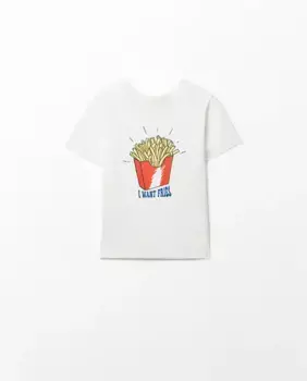 Футболка с принтом Sfera, кремово-белый