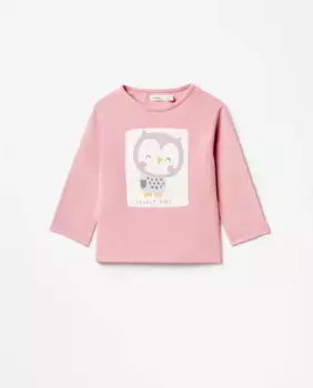 Футболка с принтом Sfera, розовый