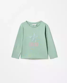 Футболка с принтом Sfera, зеленый