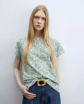 Футболка с принтом Sfera, зеленый