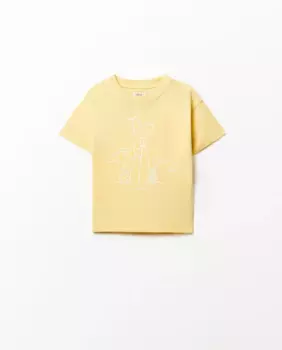 Футболка с принтом Sfera, жёлтый