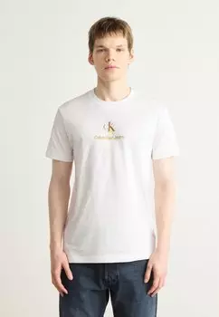 Футболка с принтом SHADOW LOGO TEE Calvin Klein Jeans, белый