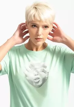 Футболка с принтом Shaping Love KAFT, мятная