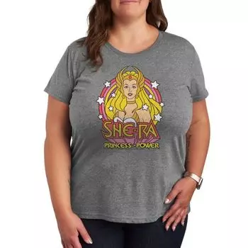 Футболка с принтом She-Ra и звездами Licensed Character, серый