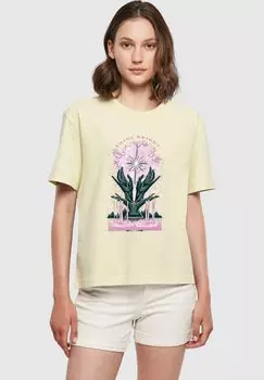 Футболка с принтом SHINE BRIGHT Mister Tee, желтый