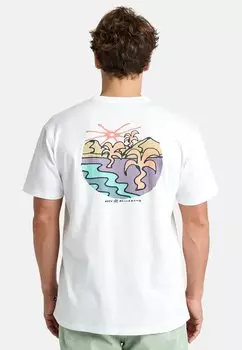 Футболка с принтом SHINE SHORT-SLEEVE SCREEN TEE Billabong, белый