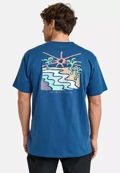 Футболка с принтом SHINE SHORT-SLEEVE SCREEN TEE Billabong, синий