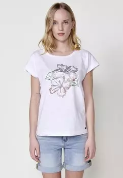 Футболка с принтом SHINY Koroshi, белый