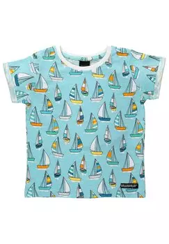 Футболка с принтом SHIPS Villervalla, цвет blau