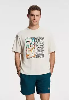 Футболка с принтом Shiwi, бежевый
